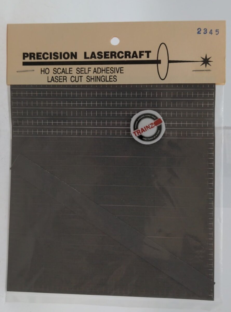 Precision Lasercraft 2345 HO Scale Gray Self Adhesive Laser Cut Shingles