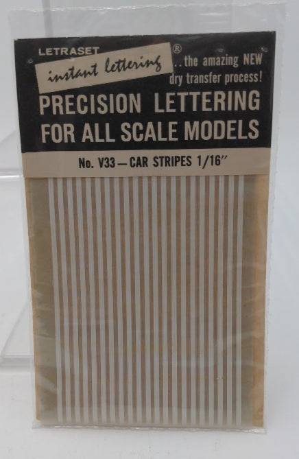 Visual Art Industries, INC. V33 White Car Stripes 1/16" Instant Lettering
