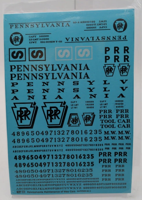 K4 PRRMW-87 O Scale Black Pennsylvania Railroad PRR MOW Maintenance Of Way Cars