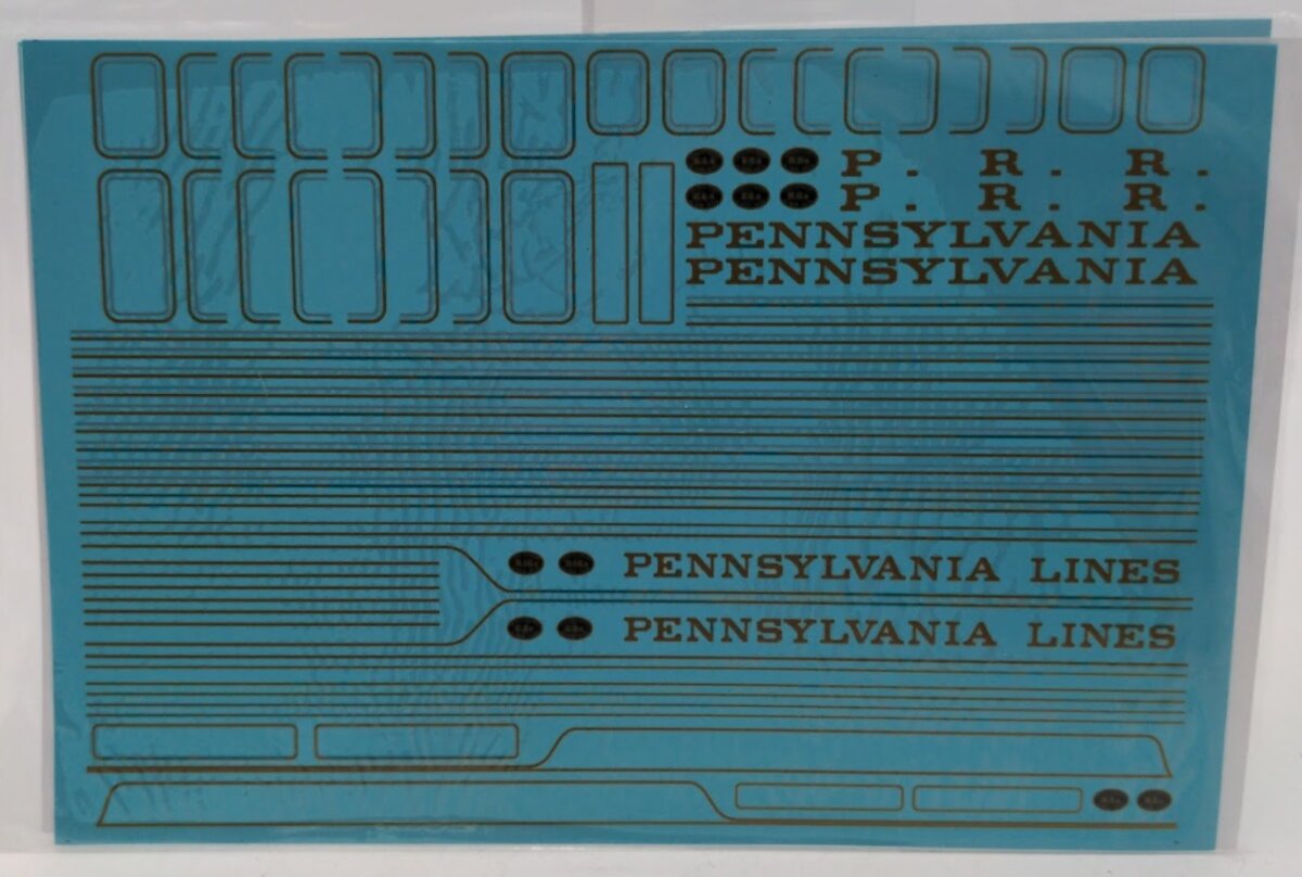 K4 PRRES-64 S Scale Gold&Silver Pennsylvania PRR Early Striped Steam Locomotive