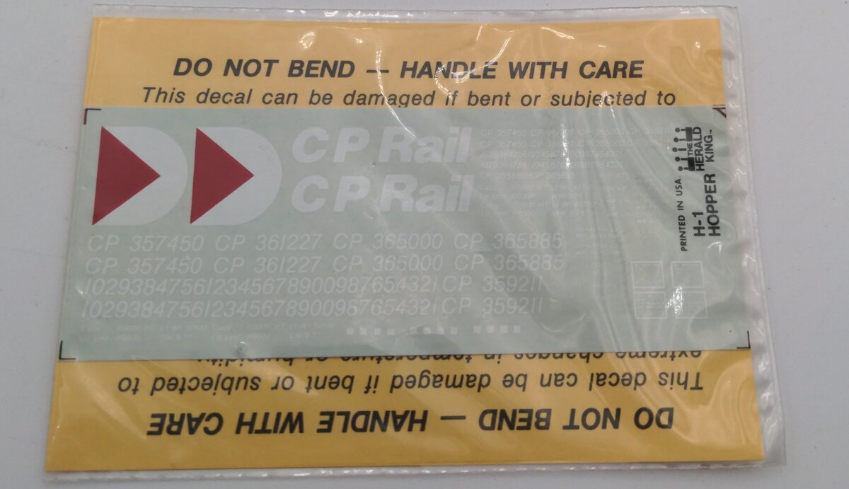 Herald King H-1 C P Rail Decal