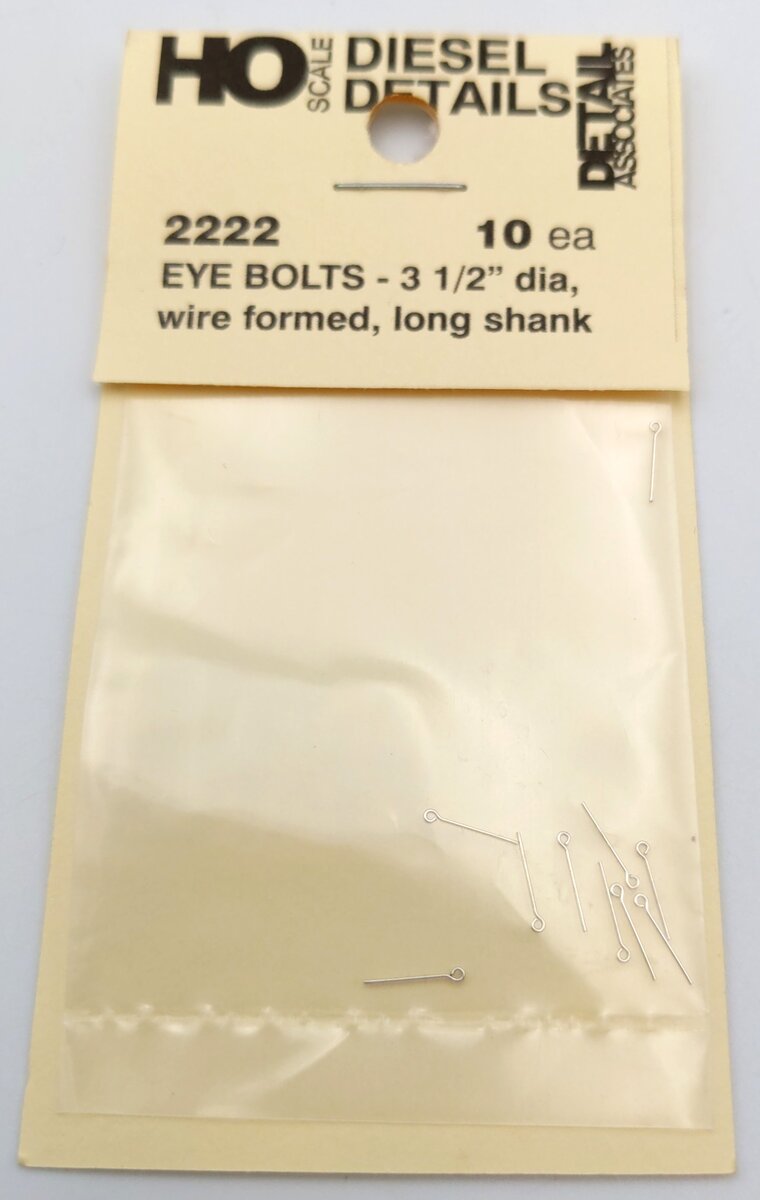 Detail Associates 2222 HO Eye Bolt 3 1/2