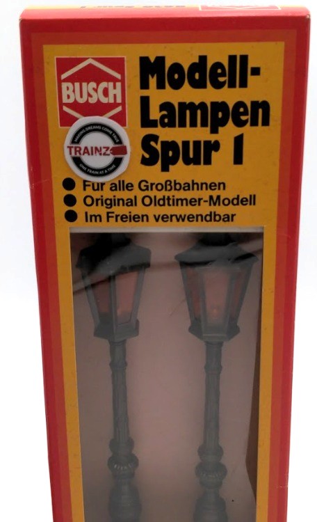 Busch 8620 G Scale Lighted Old-Time Street Lamp Post 14 - 16 V. (Set of 2)