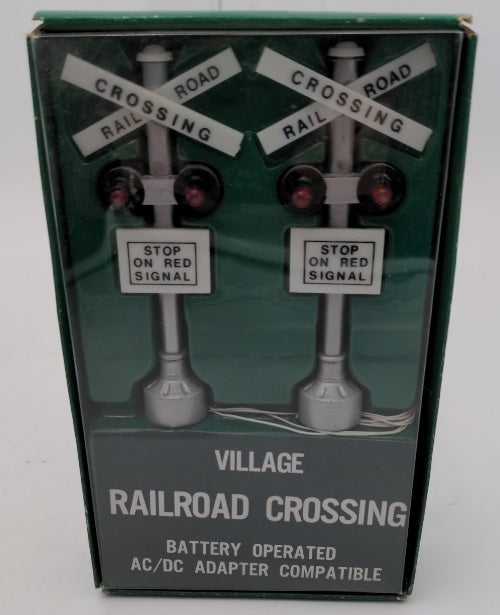 Dept 56 5501-8 Village Railroad Crossing Battery Operated (Set of 2)
