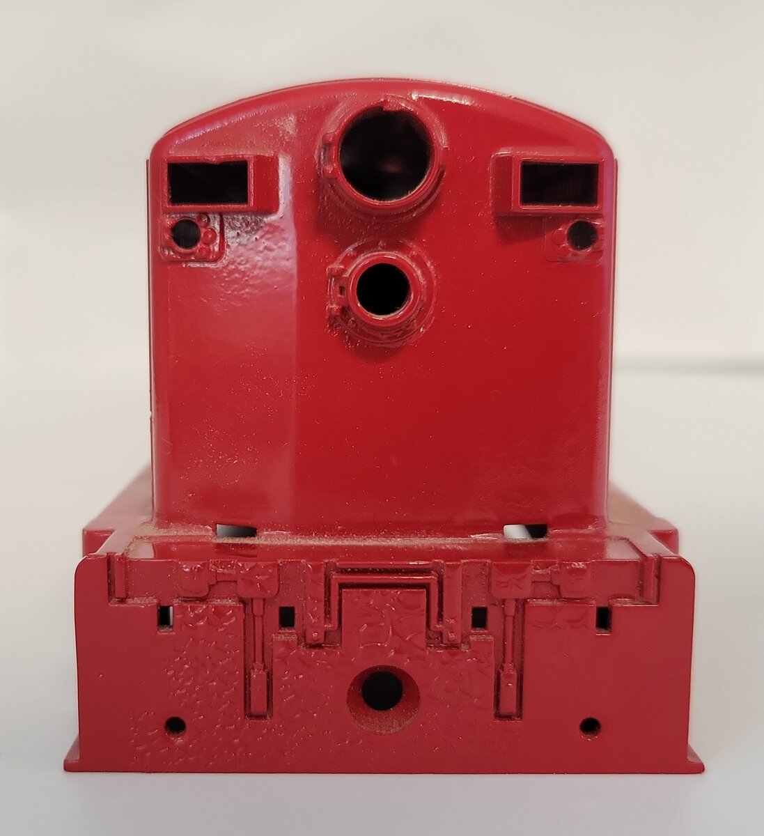 Lionel 2321-2 Repainted Red Lackawanna Diesel Locomotive Shell without Trim