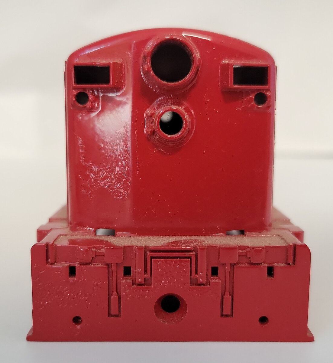 Lionel 2321-2 Repainted Red Lackawanna Diesel Locomotive Shell without Trim
