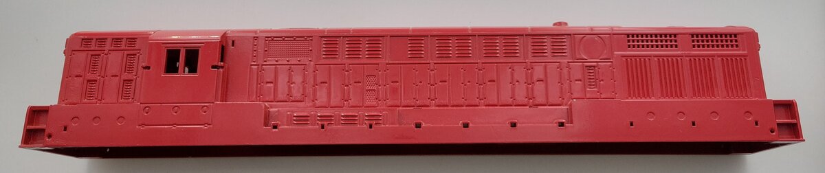 Lionel 2321-2 Repainted Red Lackawanna Diesel Locomotive Shell without Trim