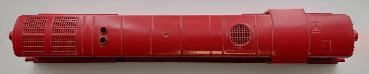 Lionel 2321-2 Repainted Red Lackawanna Diesel Locomotive Shell without Trim