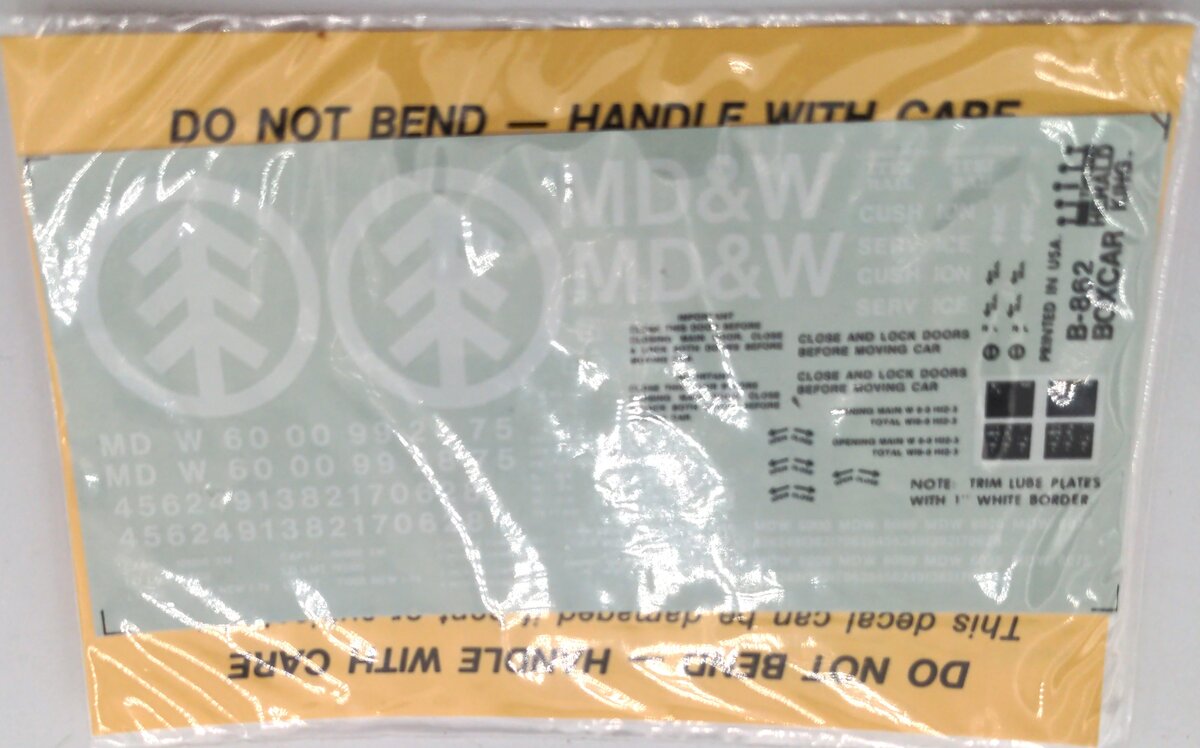 Herald King B-862 MD & W Decal