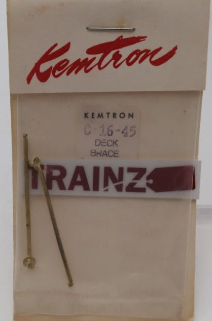 Kemtron C-16-45 O Scale Deck Brace Brass Part