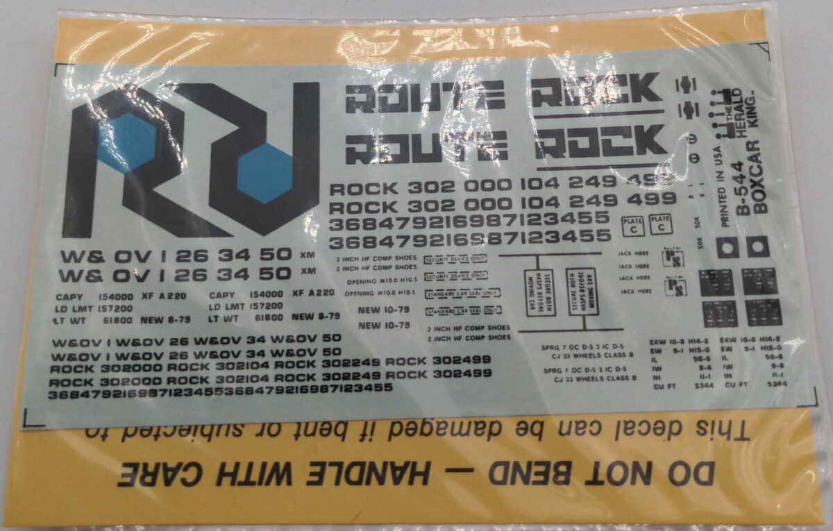 Herald King B-544 Route Rock Decal