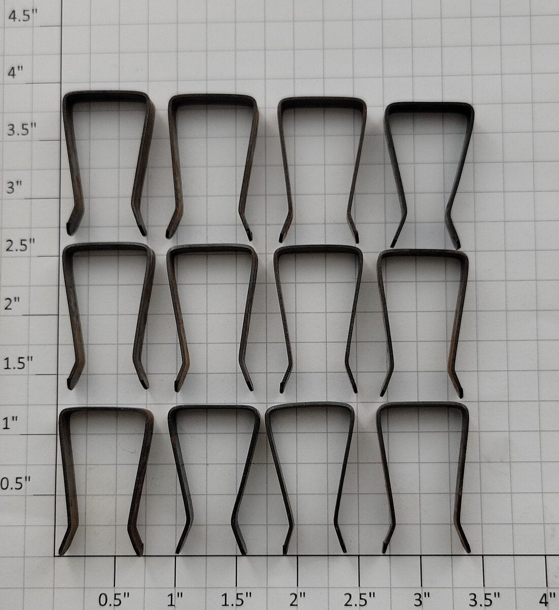 American Flyer 693E S Gauge 1/4" Wide Track Lock Clips (Envelope of 12)