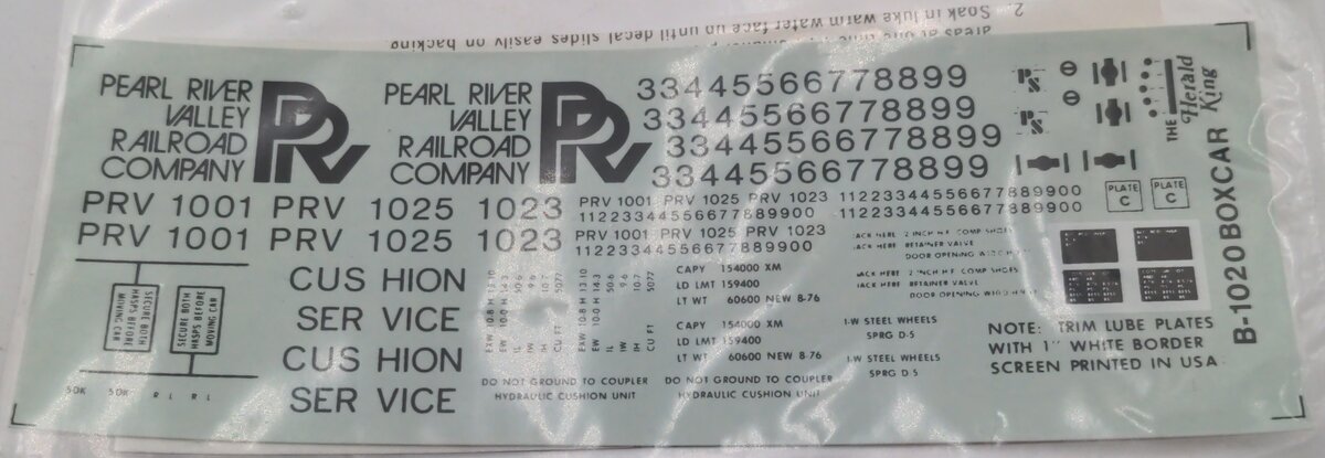 Herald King B-1020 River Valley Railroad Company