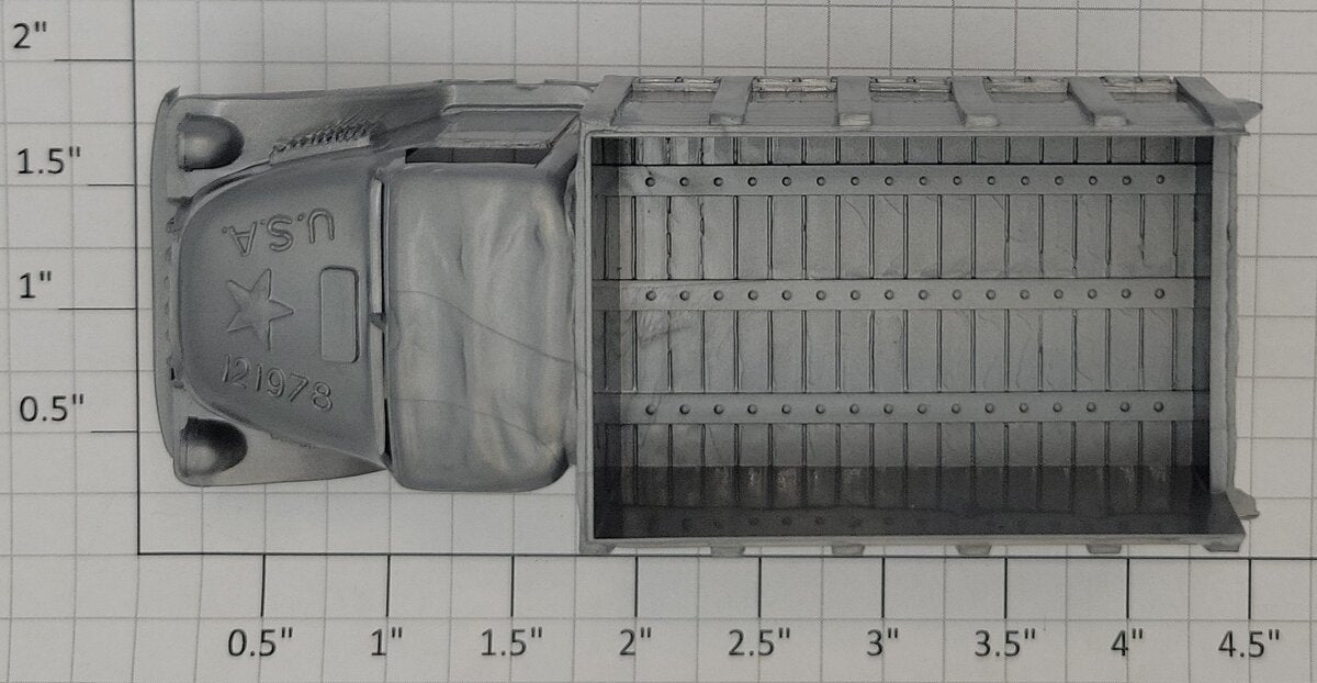 Marx MX- MVAOT Gray Plastic Marx Military Vehicle Army Open Truck