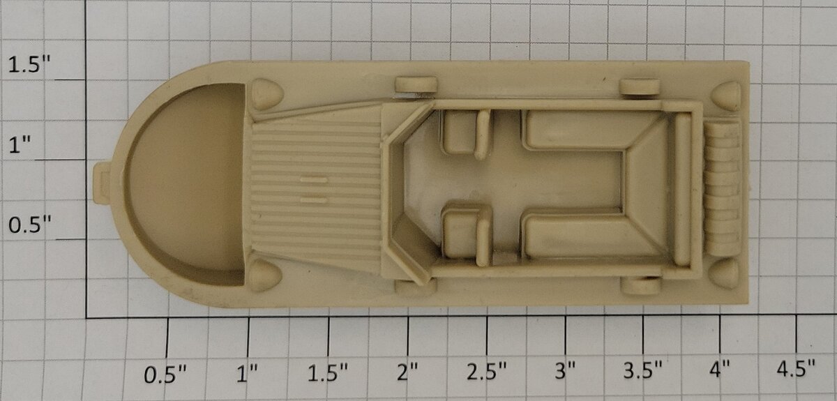Marx MX- MVADB Light Brown Plastic Marx Military Vehicle Searchlight Truck