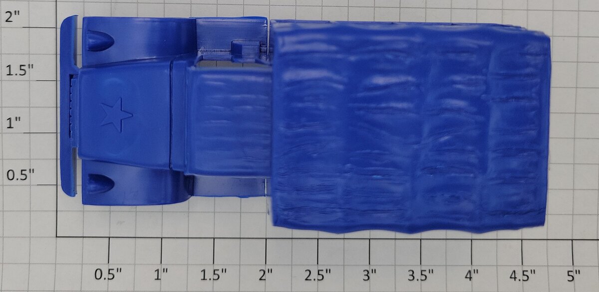 Marx MX- MVAT Blue Plastic Marx Military Vehicle Army Truck
