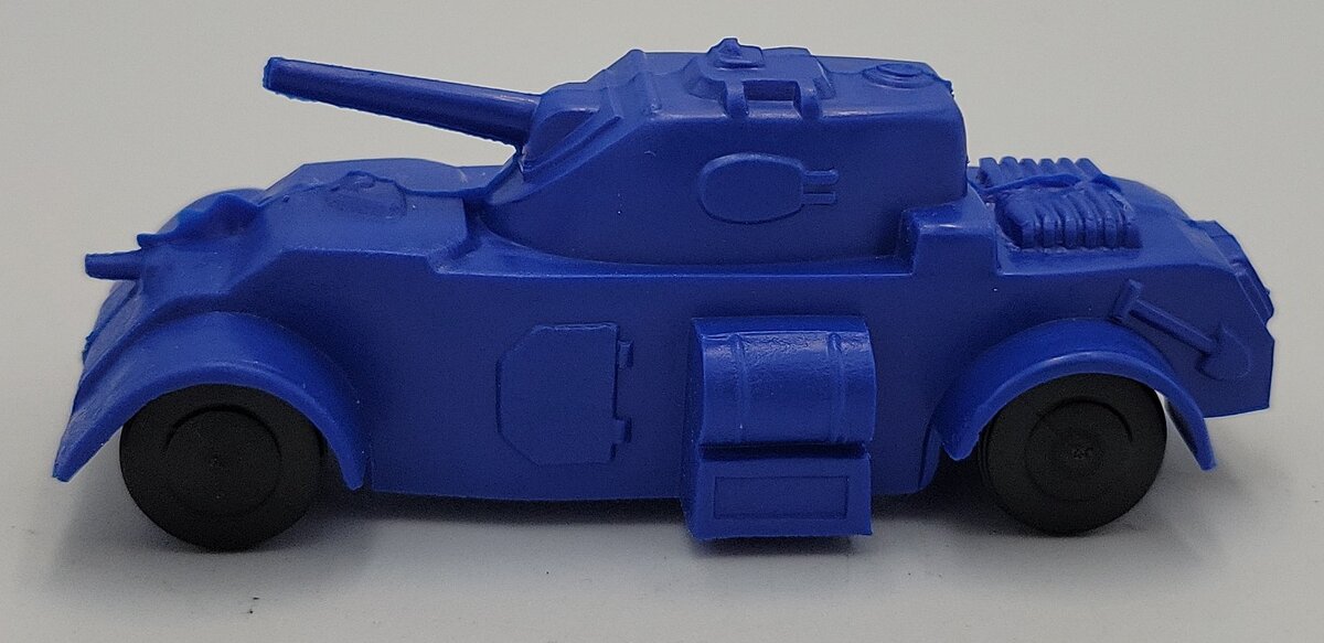 Marx MX-MVAC Blue Plastic Military Vehicle Armored Car