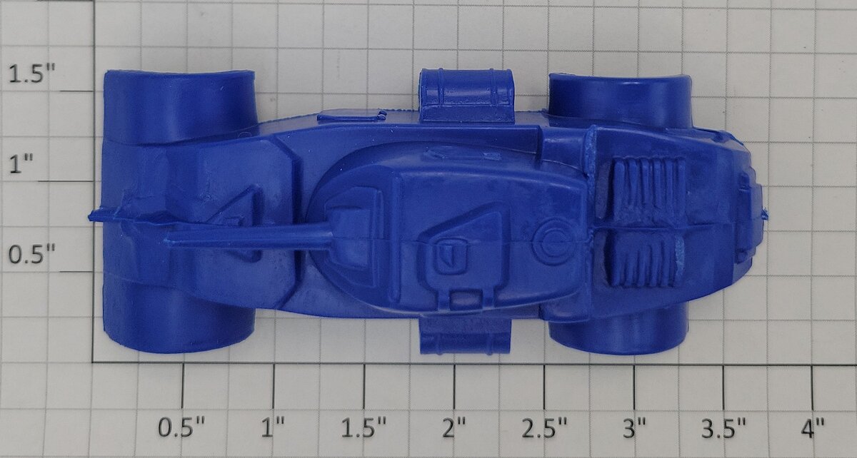 Marx MX-MVAC Blue Plastic Military Vehicle Armored Car