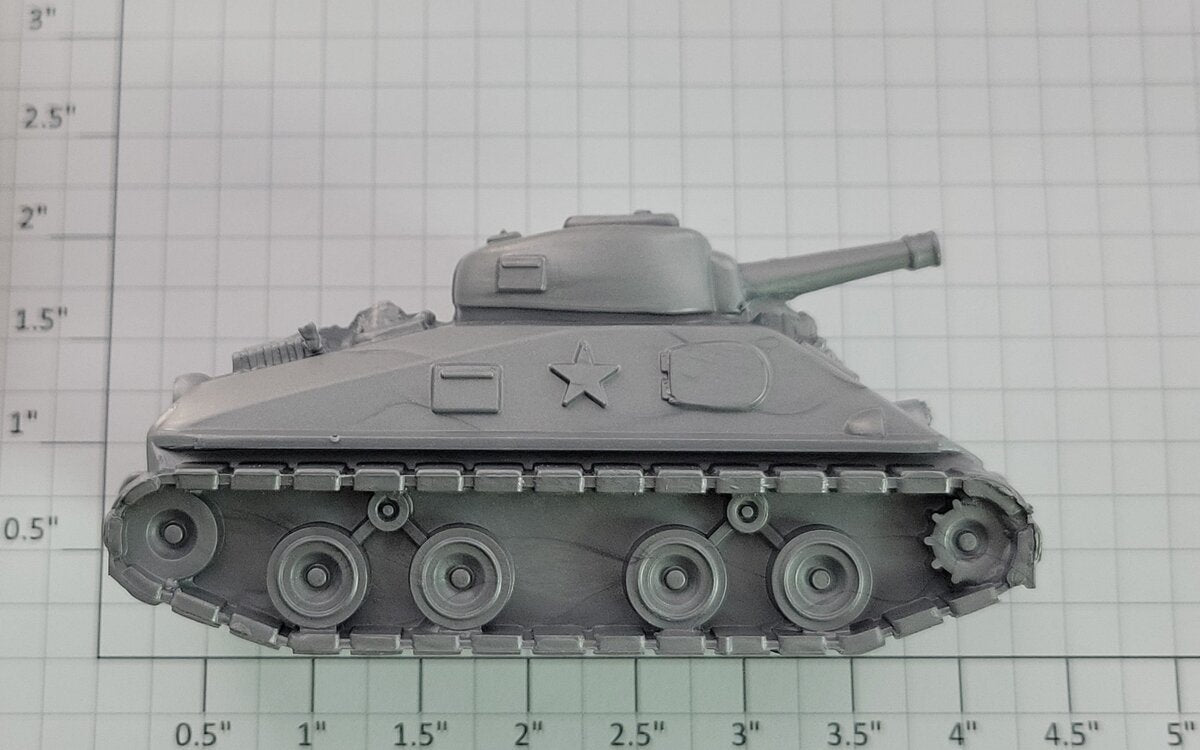 Marx MX- MVT Gray Plastic Military Tank