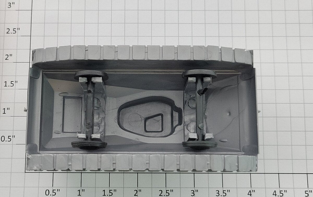 Marx MX- MVT Gray Plastic Military Tank
