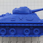 Marx MX- MVT Blue Plastic Military Tank