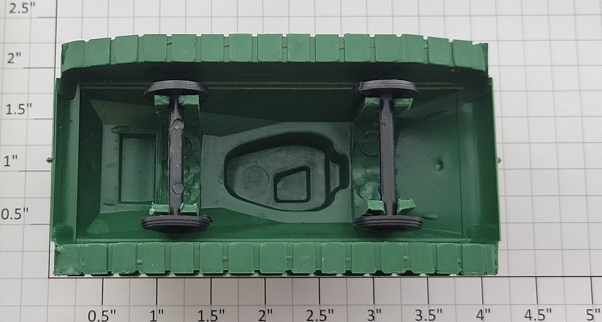 Marx MX- MVT Green Plastic Military Tank