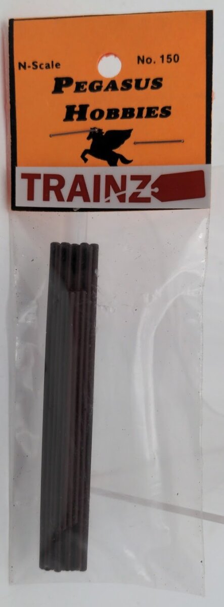 Pegasus Hobby 150 N Scale Brown Plastic Flat Car Loads