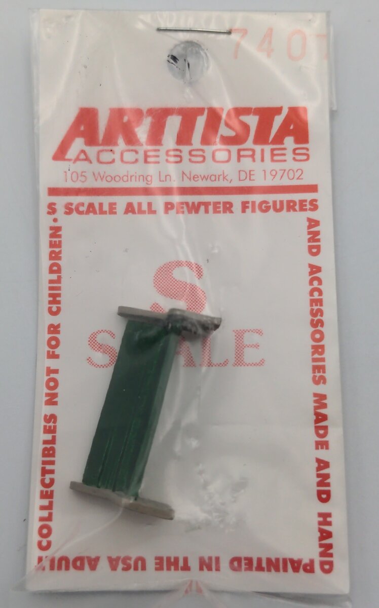 Arttista 740 S Scale Park Bench Pewter Model
