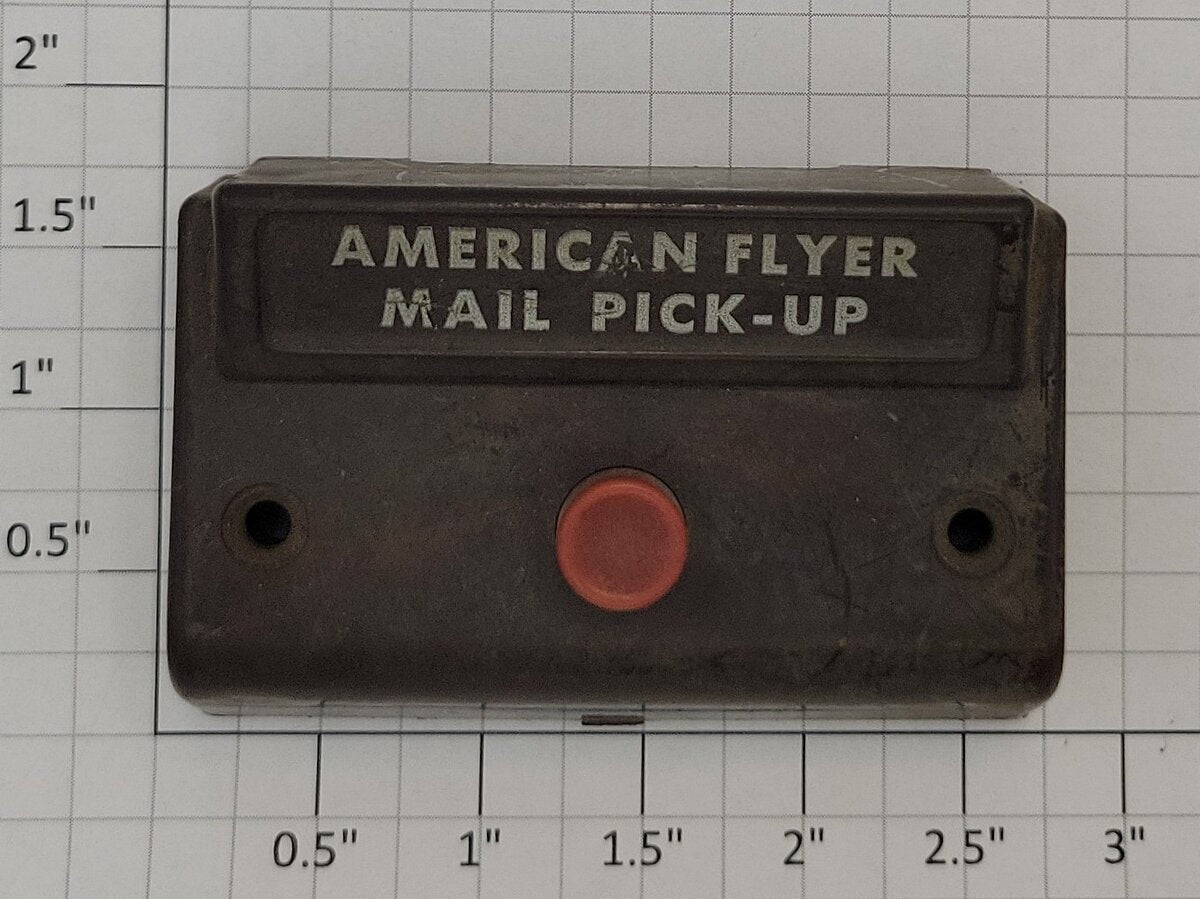 American Flyer XA10961-H S Scale Brown Swirl Mail Pickup Control Button