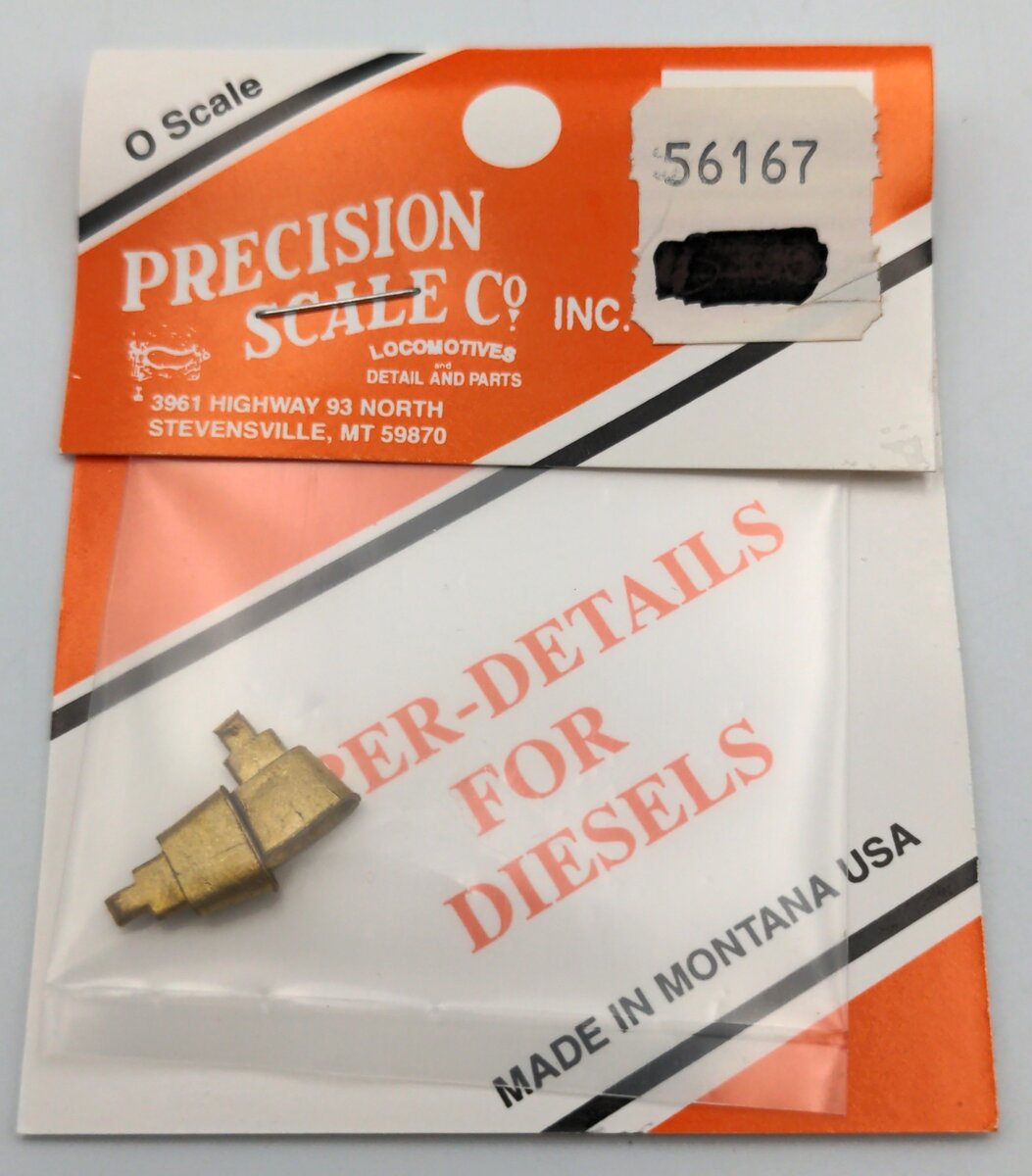 Precision Scale Co. 56167 O Scale Brass EMD F3 Exhaust Stacks