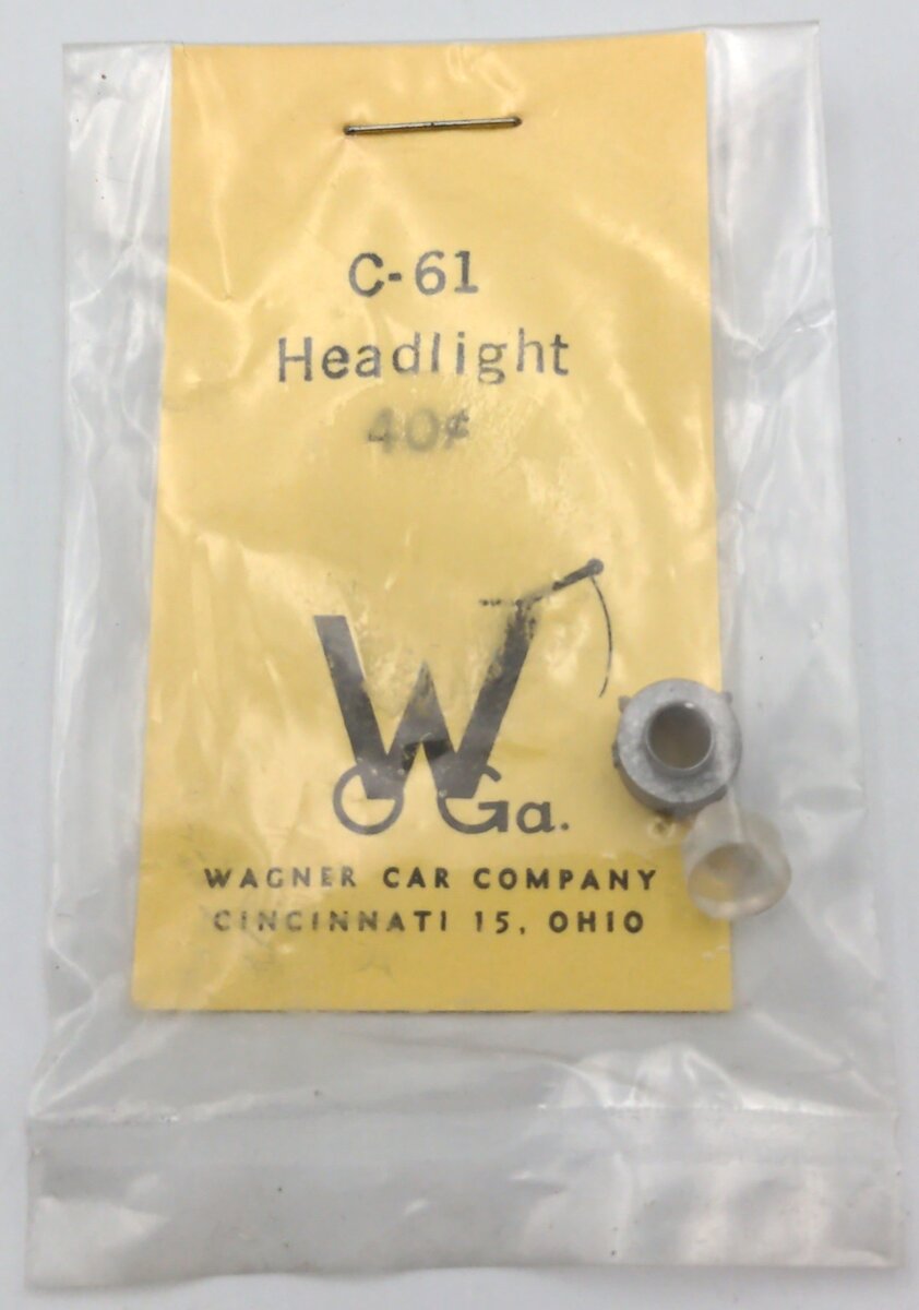 Wagner Car Co. C-61 HO Scale Headlight Attachment