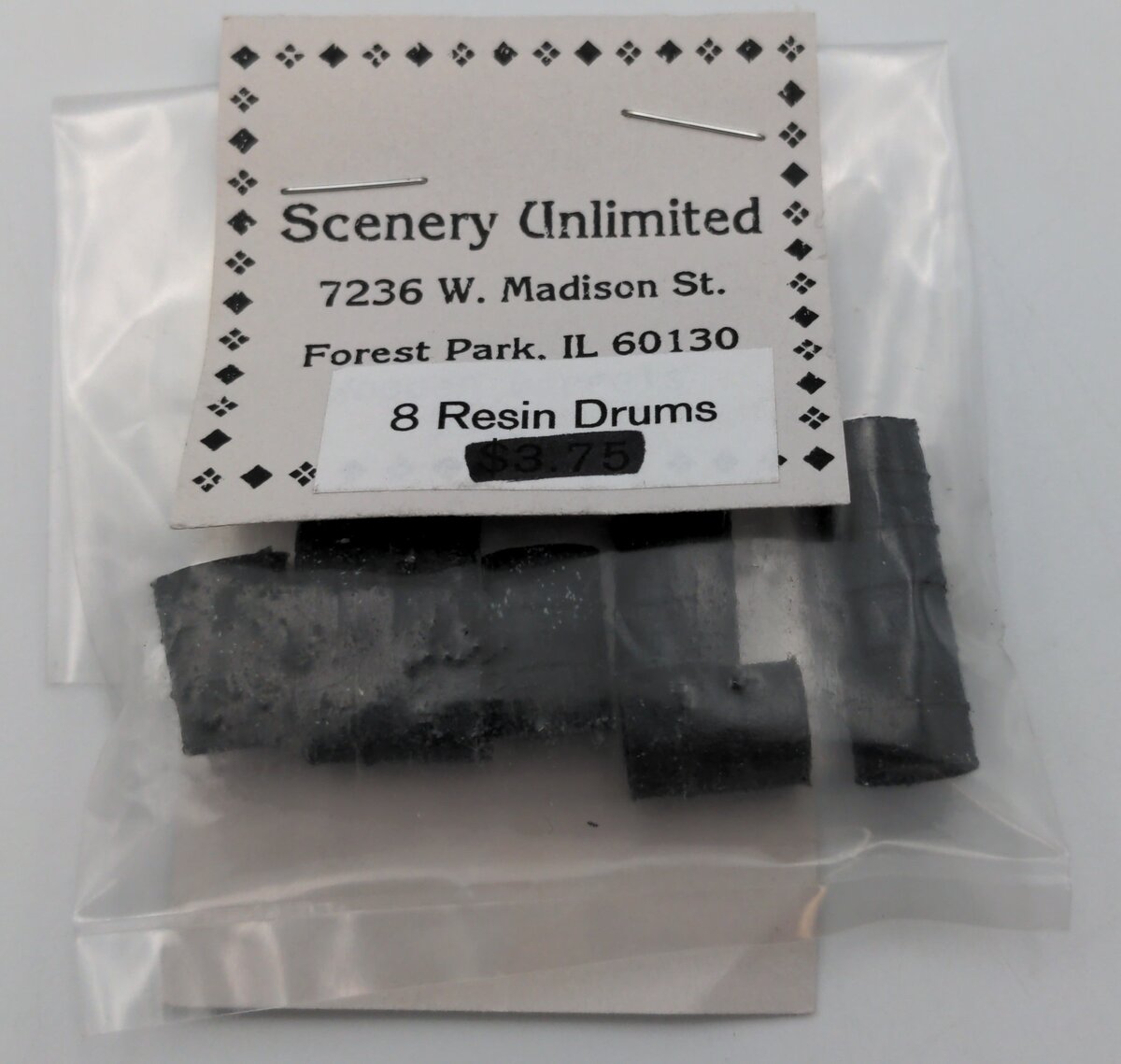 Scenery Unlimited O Scale Resin Drums (Set of 8)