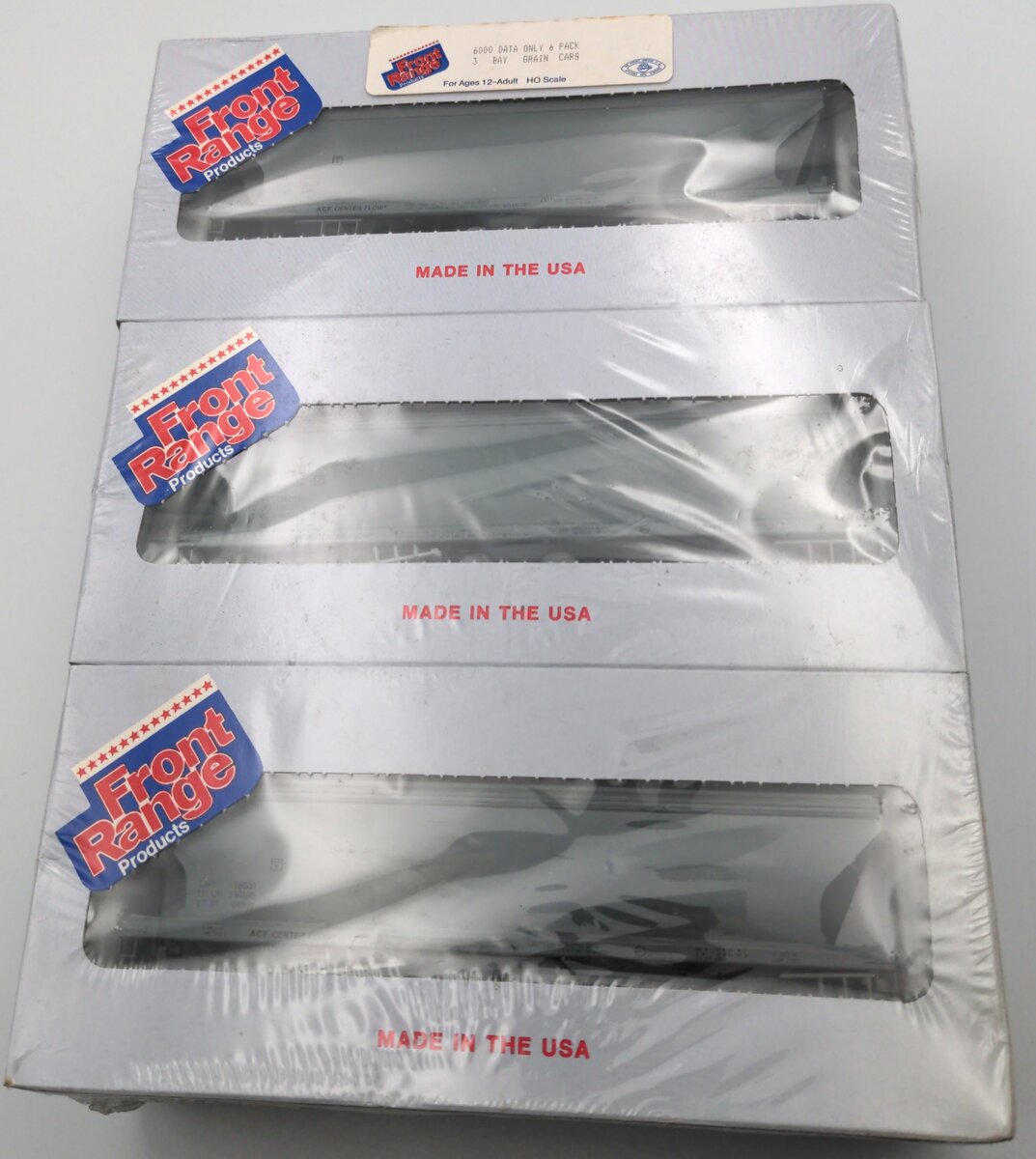 Front Range 6000 HO Scale 3 Bay Grain Car 6 Pack