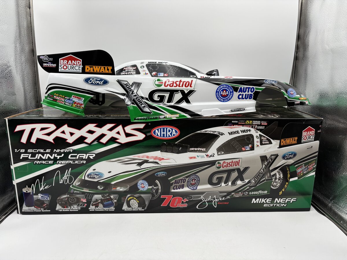 Traxxas 69070 1:8 Scale Ford Mustang Mike Neff Edition GTX Funny Car Shell