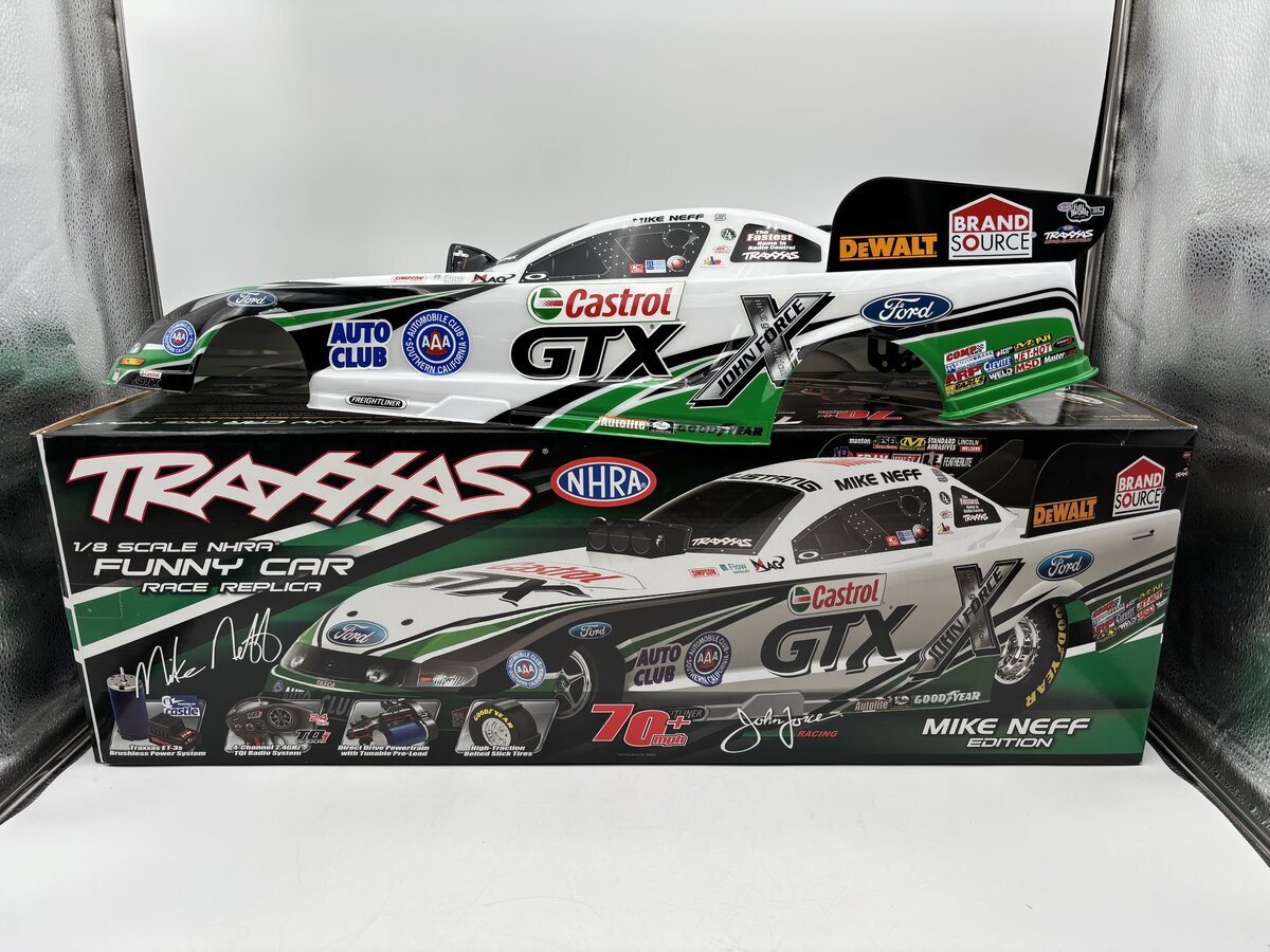 Traxxas 69070 1:8 Scale Ford Mustang Mike Neff Edition GTX Funny Car Shell