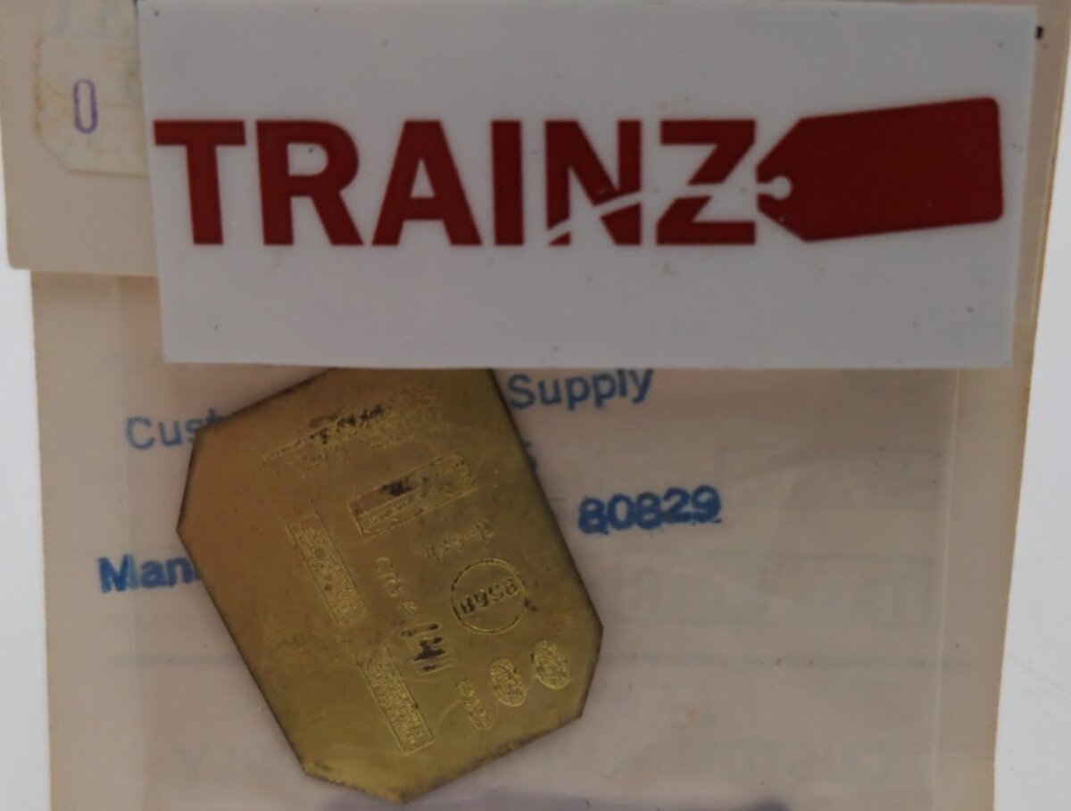 Lenahan's Custom Railway Supply 141 HO Scale Loco/Tender Plates Photo Plate