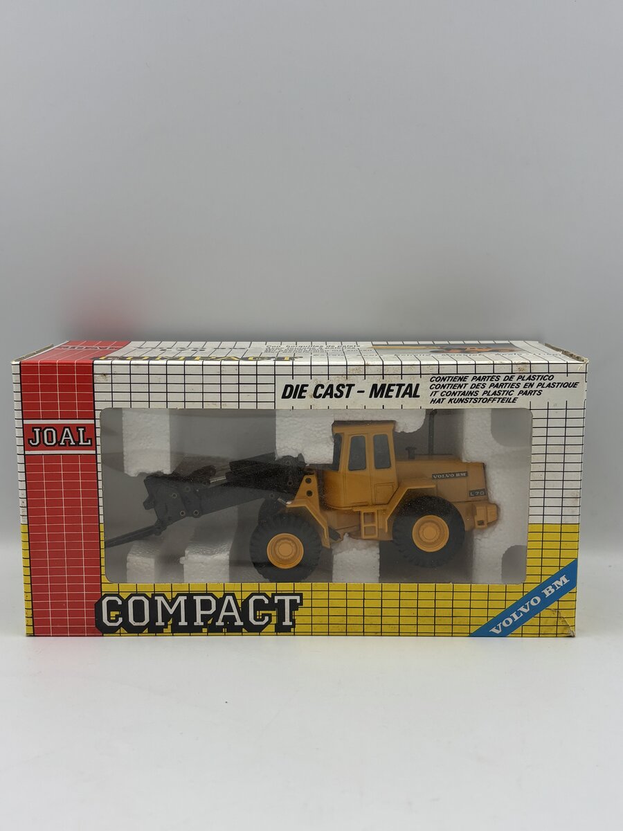Joal 163 1:50 Scale Yellow Volvo BM L70 Compact W/Pallet Fork Diecast Metal