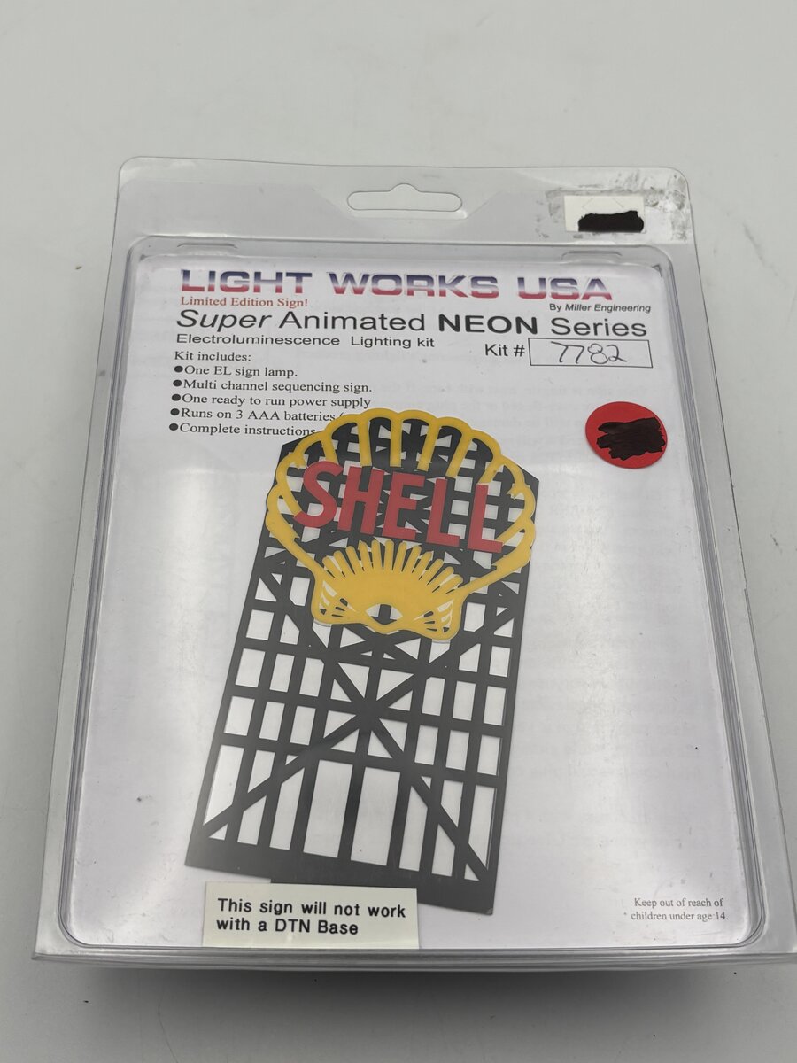 Light Works 7782 HO Shell Animated Neon Sign