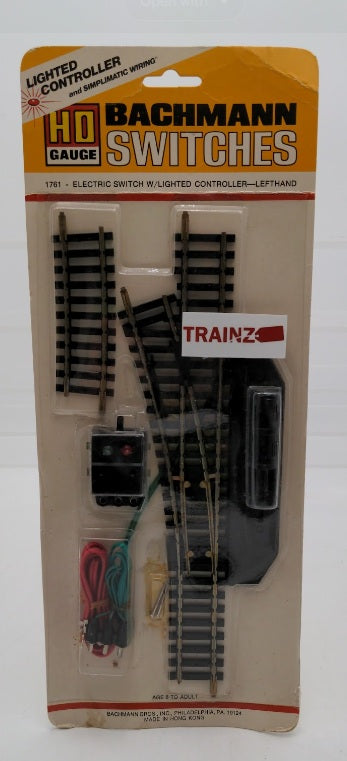 Bachmann 1761 HO Gauge Track Electric Switch With Lighted Controller Left-Hand