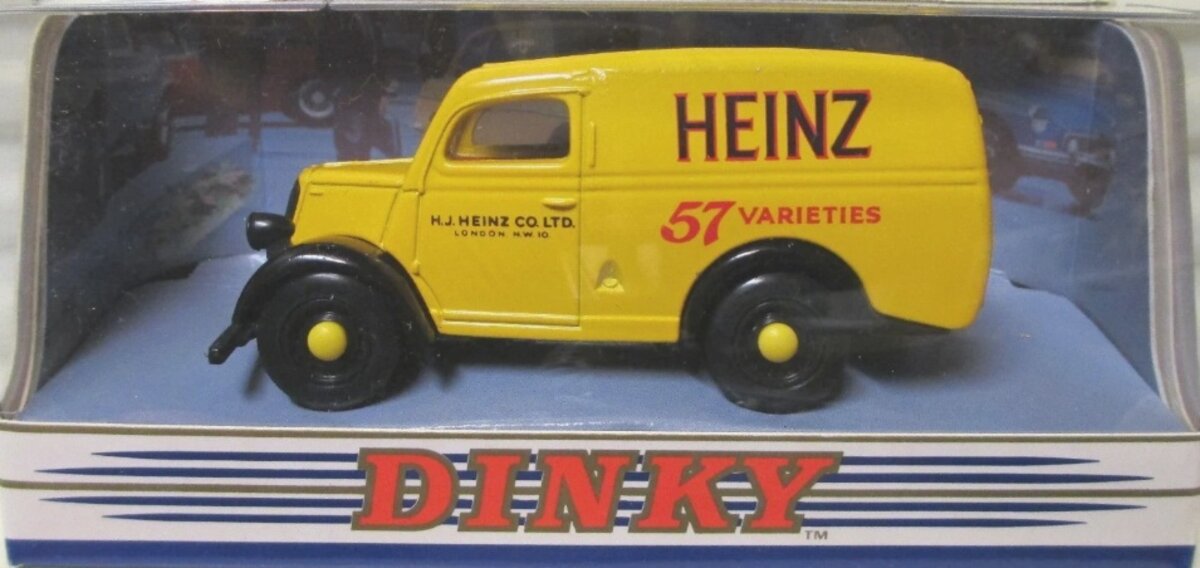 Matchbox DY-4 1:43 Scale 1950 Ford E83W 10 CWT Van Yellow Heinz 57 LN/Box