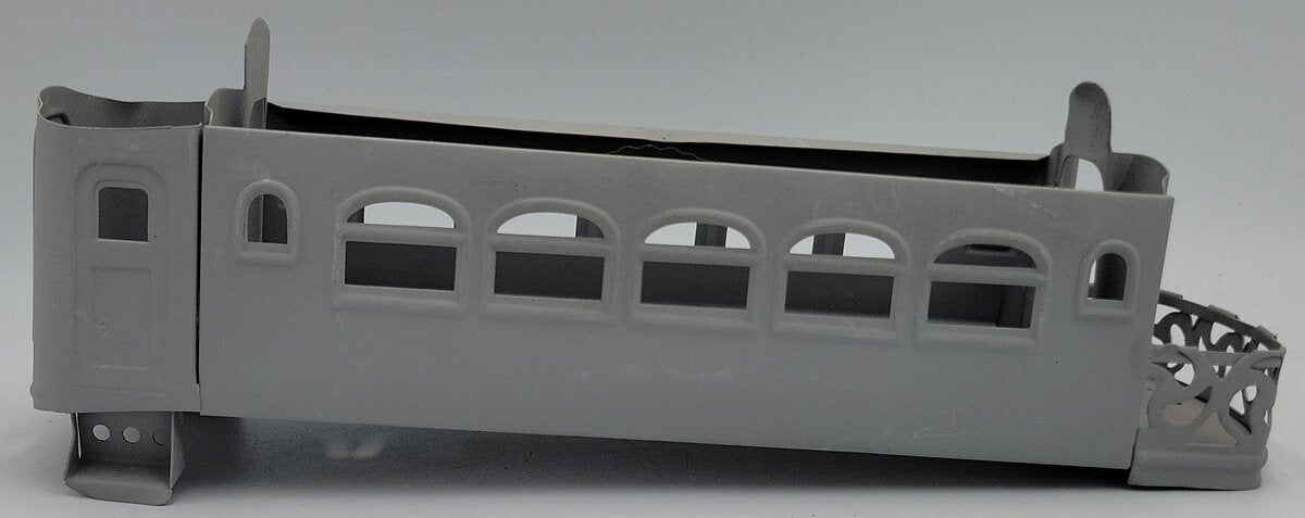 Lionel 36-2 Primer Observation Car Body Shell with Frame & Observation Deck