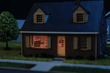 Walthers 933-4704 HO Spaces Brick Cape Cod House Building Kit