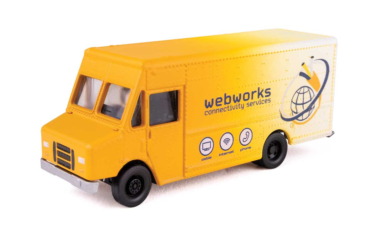 Walthers 949-12119 HO Cable Internet Service Morgan Olson Route Star Van