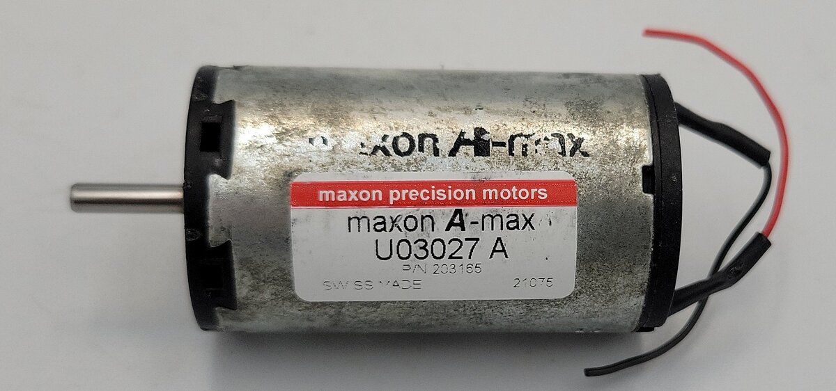 Maxon 123082 12-Volt DC Can Motor with Half-Moon Shaft and Wires