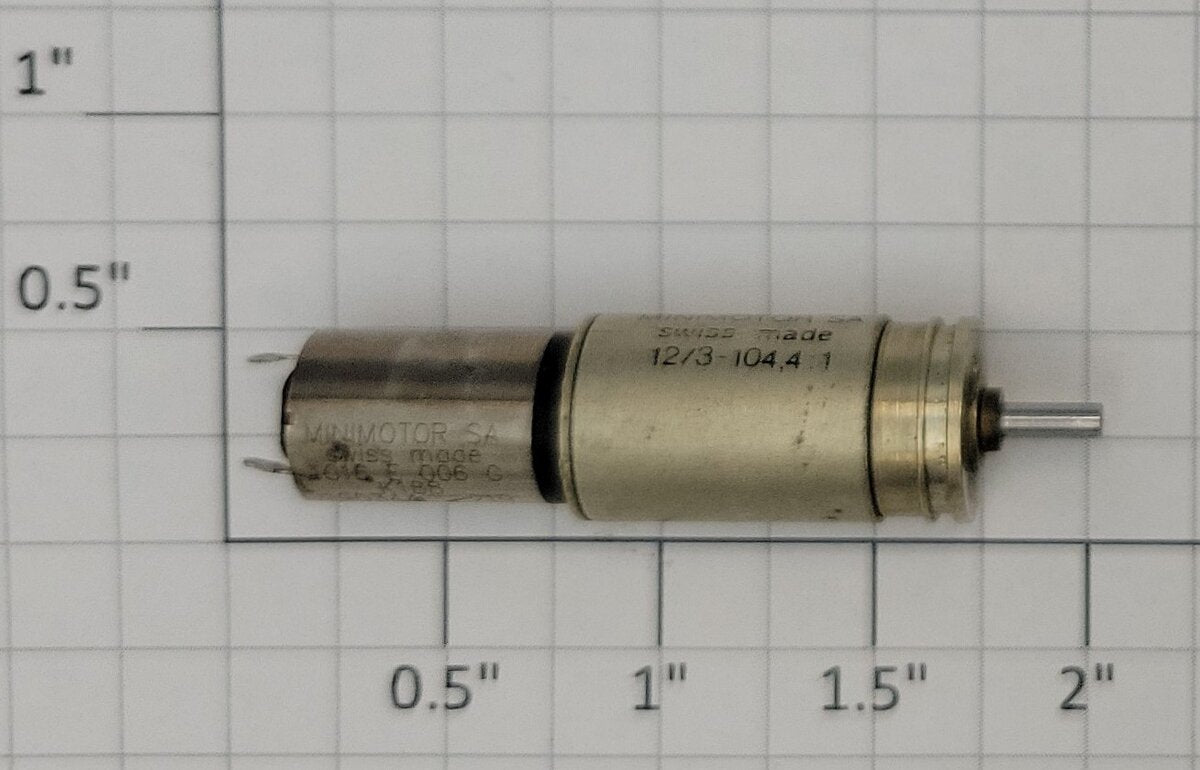 Faulhaber 1016E006G SA 6-Volt DC Can Motor with 104.4/1 Gearbox