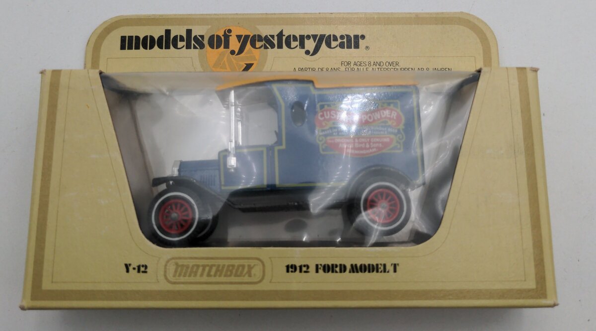 Matchbox Y-12 1912 Ford Model T Birds Custard Powder