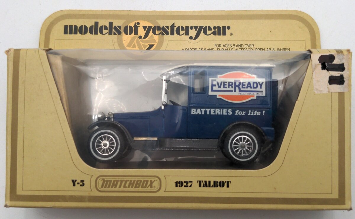 Matchbox Y-5 1927 Talbot EverReady Batteries