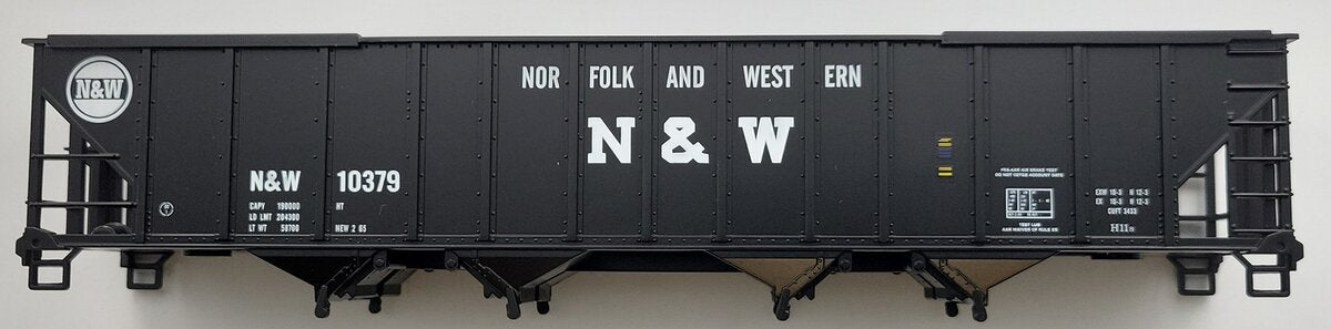 MTH 20-97061-2 Premier Norfolk & Western 4-Bay Hopper Body Shell #10379