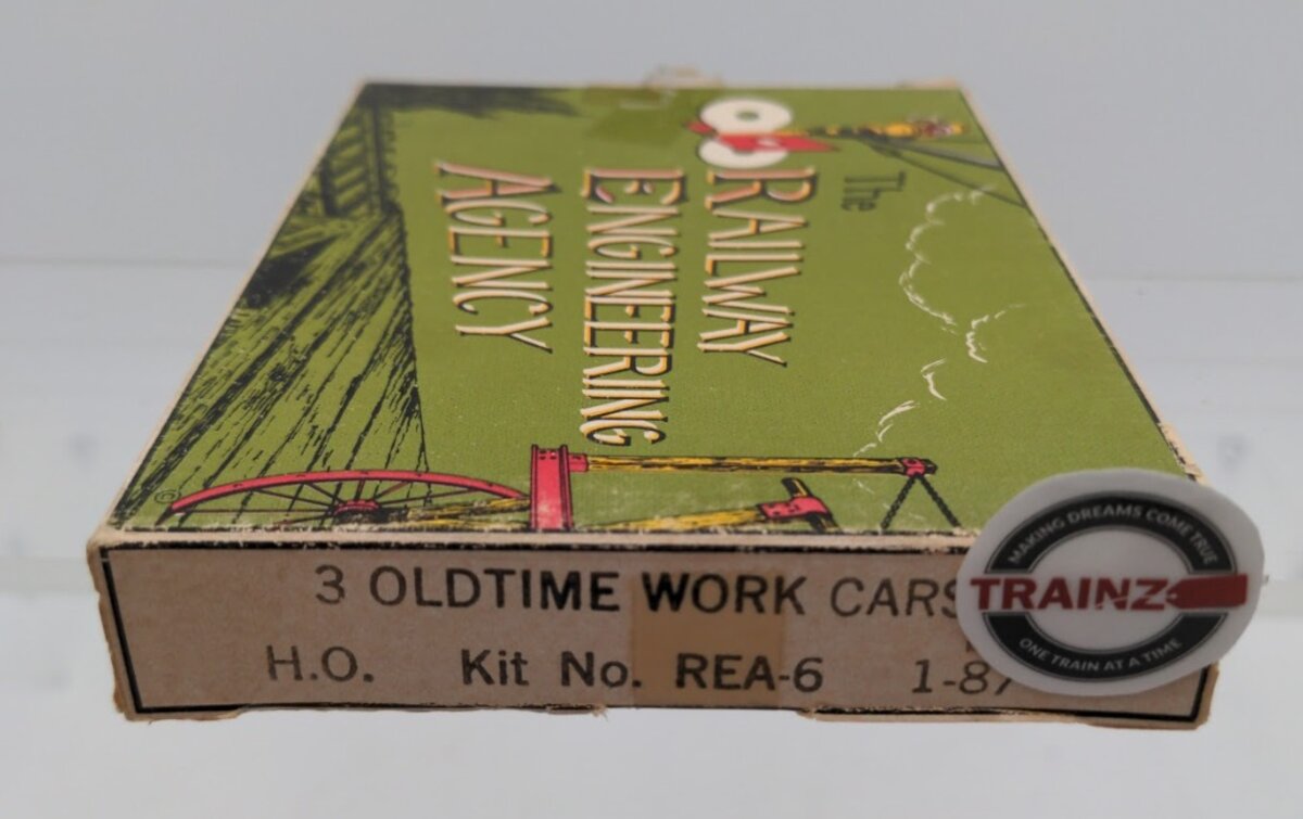Railway Engineering REA-6 HO Scale 3 Old Time Cars White Metal Kit