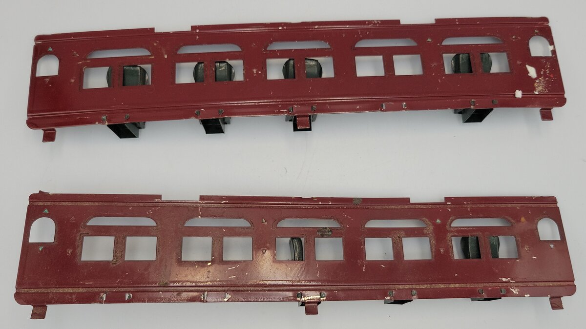 Lionel 418-20 Standard Maroon Pullman Car Window Inserts w/ Chairs (Set of 2)